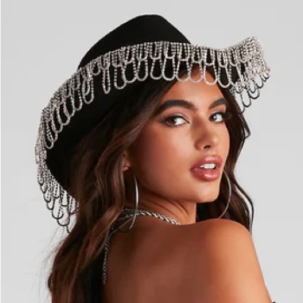 sequin cowboy hat